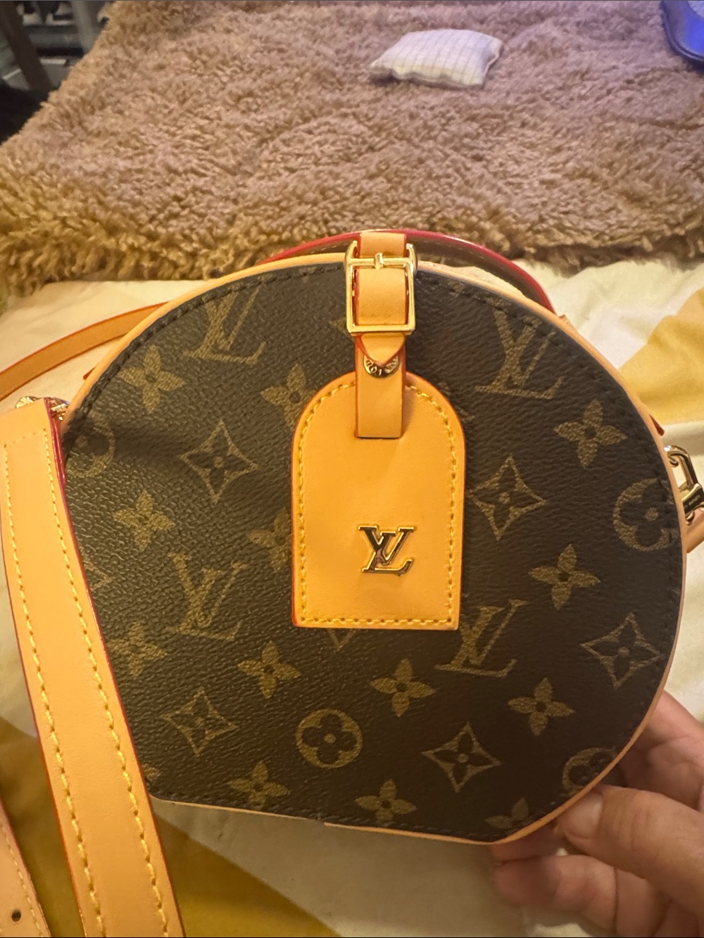 Designer inspird round mini bag new